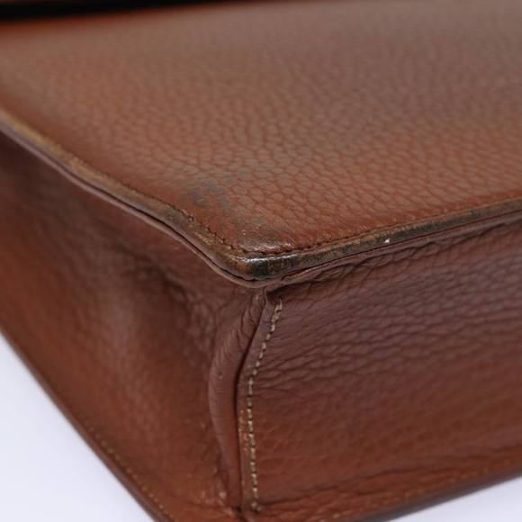 BURBERRY Hand Bag Leather Brown Auth ti1869 - Picture 9 of 16